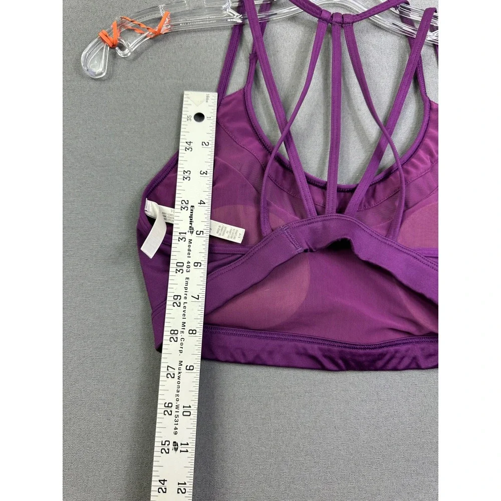 Victoria Sport Victorias Secret Purple Strappy Cage Back‎ Mesh Sports Bra Small